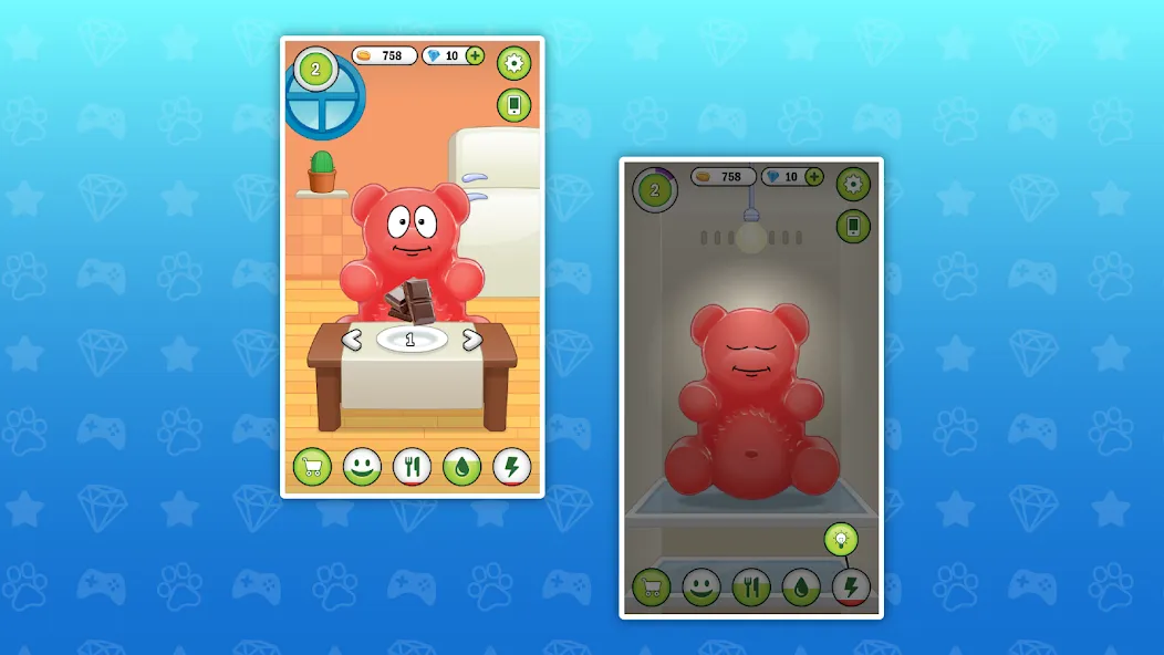 My Jelly Bear Pet МОД/Взлом [Много денег, Монет и Все открыто] Screenshot 2