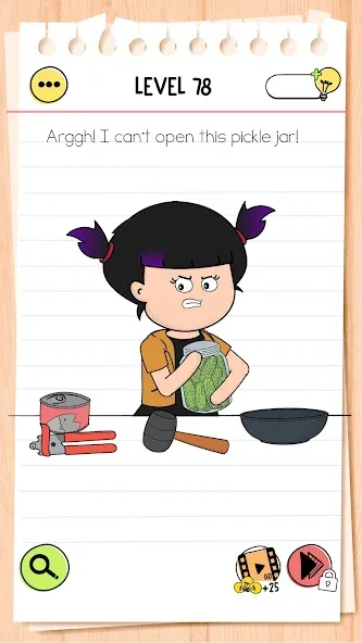 Brain Test 4: Tricky Friends (Брейн Тест 4) МОД/Взлом [Деньги, Монеты и Меню MOD] Screenshot 1