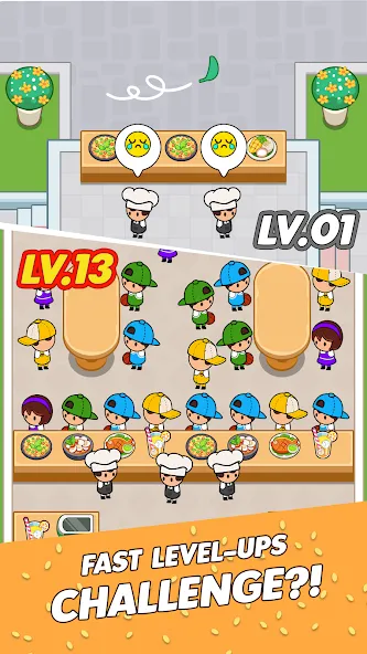 Food Fever: Restaurant Tycoon (Фуд Фивер) МОД/Взлом [Деньги, Монеты и Меню MOD] Screenshot 1