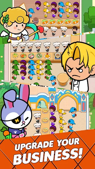 Food Fever: Restaurant Tycoon (Фуд Фивер) МОД/Взлом [Деньги, Монеты и Меню MOD] Screenshot 4