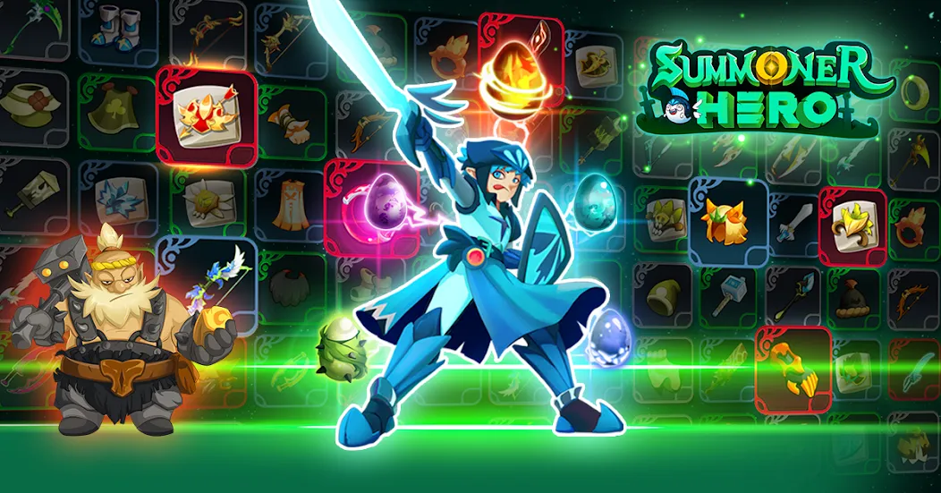 Summoner Hero: Epic Battle (Саммонер Хиро) МОД/Взлом [Все открыто, Дополнительные деньги и Меню MOD] Screenshot 2