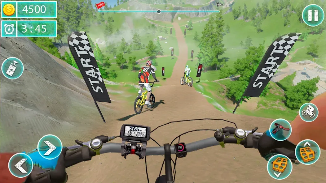 MTB Downhill: BMX Racer МОД/Взлом [Все открыто, Дополнительные деньги и Меню MOD] Screenshot 1