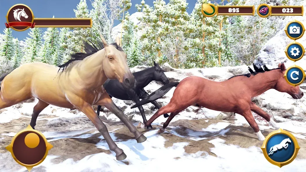 Virtual Horse Family Simulator МОД/Взлом [Меню, Бесконечные монеты и Открытые уровни] Screenshot 3