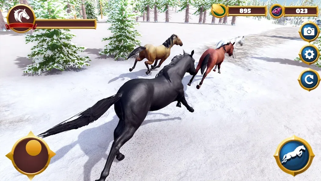 Virtual Horse Family Simulator МОД/Взлом [Меню, Бесконечные монеты и Открытые уровни] Screenshot 4