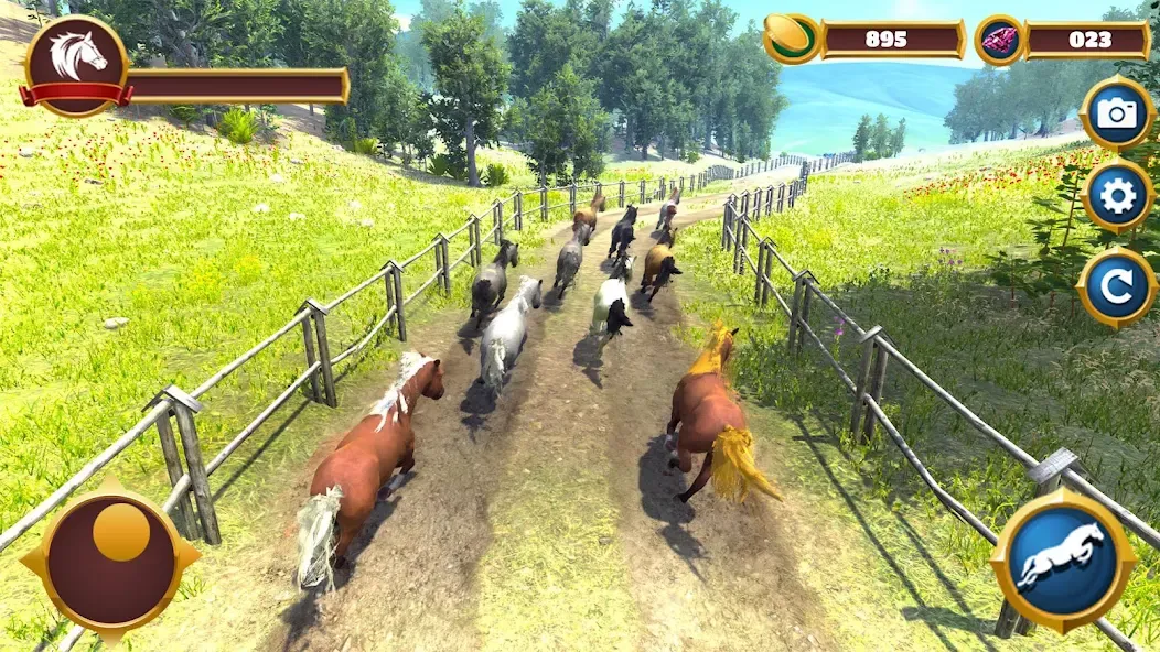 Virtual Horse Family Simulator МОД/Взлом [Меню, Бесконечные монеты и Открытые уровни] Screenshot 5