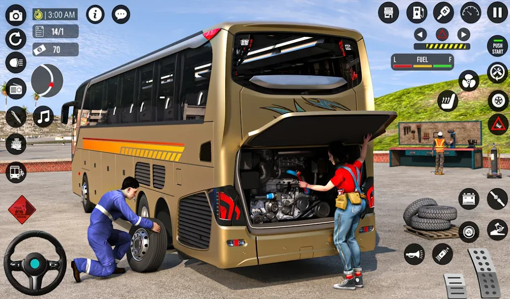 Bus Simulator 3D: Bus Games (Бус Симулятор 3Д) МОД/Взлом [Много монет, Открытые уровни и Мега MOD] Screenshot 1