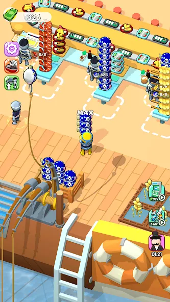 Sea Restaurant - Travel Tycoon (Си Ресторан) МОД/Взлом [Бесконечные деньги, Монеты и Мега MOD] Screenshot 1