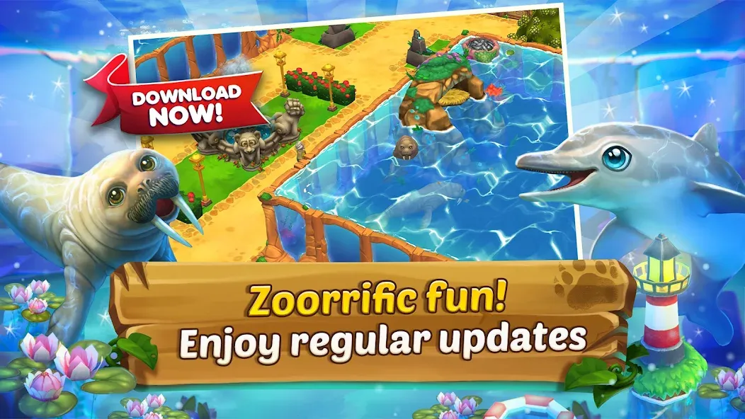 Zoo 2: Animal Park (Зу 2) МОД/Взлом [Много монет, Открытые уровни и Мега MOD] Screenshot 2