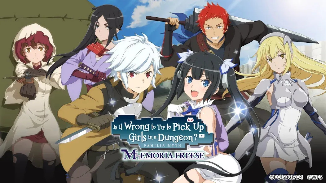 DanMachi - MEMORIA FREESE (ДанМачи) МОД/Взлом [Много монет, Открытые уровни и Мега MOD] Screenshot 1