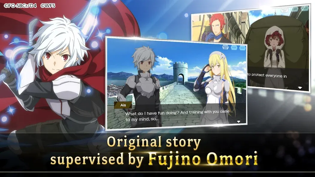 DanMachi - MEMORIA FREESE (ДанМачи) МОД/Взлом [Много монет, Открытые уровни и Мега MOD] Screenshot 2