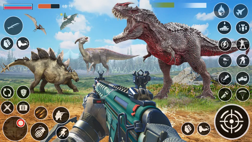 Wild Dino Hunting: Zoo Hunter (Дино Хантер) МОД/Взлом [Меню, Бесконечные монеты и Открытые уровни] Screenshot 2