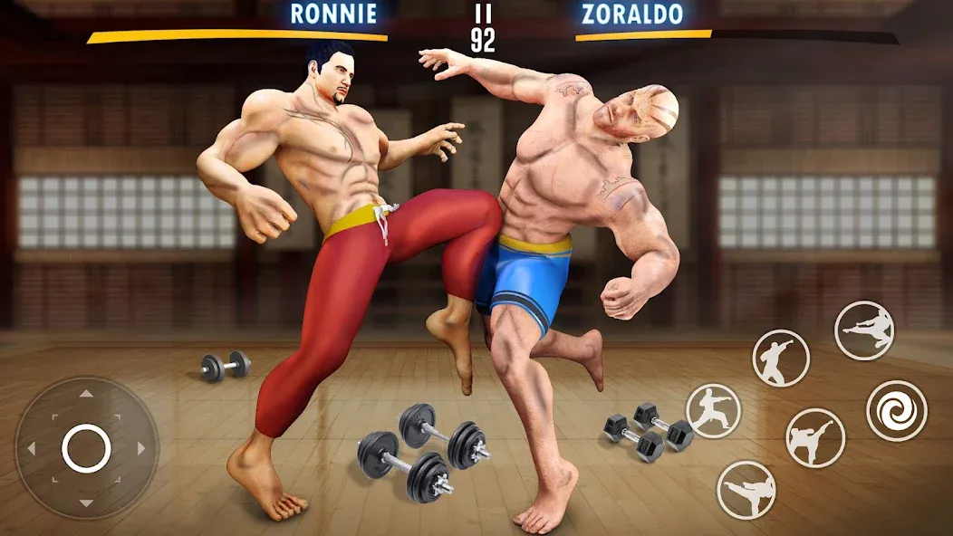 Kung Fu Heros: Fighting Game (упергеройский файтинг Кунгфуигры) МОД/Взлом [Деньги, Монеты и Меню MOD] Screenshot 3
