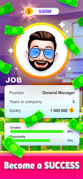 Story Life Simulator: Idle Sim (Стри Лайф Симулятор) МОД/Взлом [Бесконечные деньги, Монеты и Мега MOD] Screenshot 3