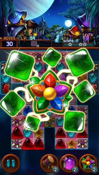 Jewel Galaxy (Джуэл Гэлакси) МОД/Взлом [Все открыто, Дополнительные деньги и Меню MOD] Screenshot 1