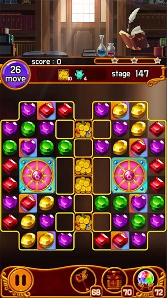 Jewel Magic Castle (Джуэл Мэджик Кэсл) МОД/Взлом [Бесконечные деньги, Монеты и Мега MOD] Screenshot 4