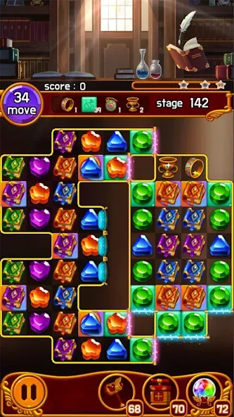 Jewel Magic Castle (Джуэл Мэджик Кэсл) МОД/Взлом [Бесконечные деньги, Монеты и Мега MOD] Screenshot 5