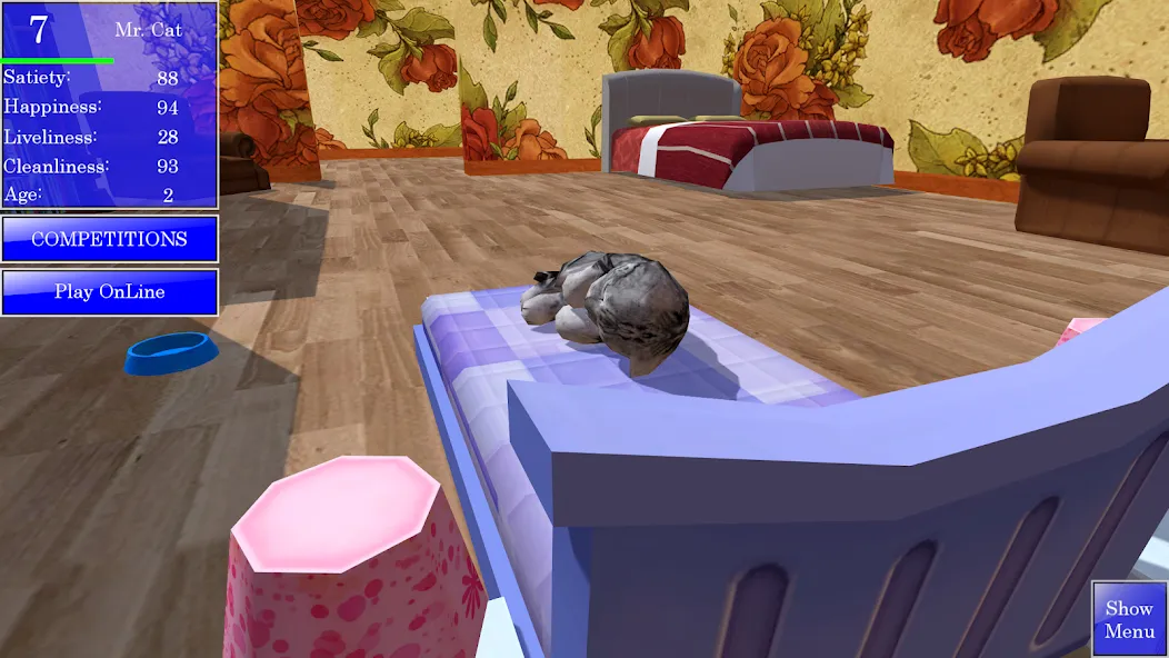 Cute Pocket Cat 3D (Сьют Покет Кэт 3Д) МОД/Взлом [Много денег, Монет и Все открыто] Screenshot 3