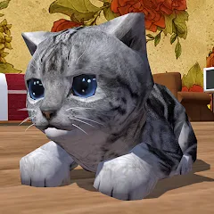 Скачать Взломанная Cute Pocket Cat 3D на Андроид (Много денег)