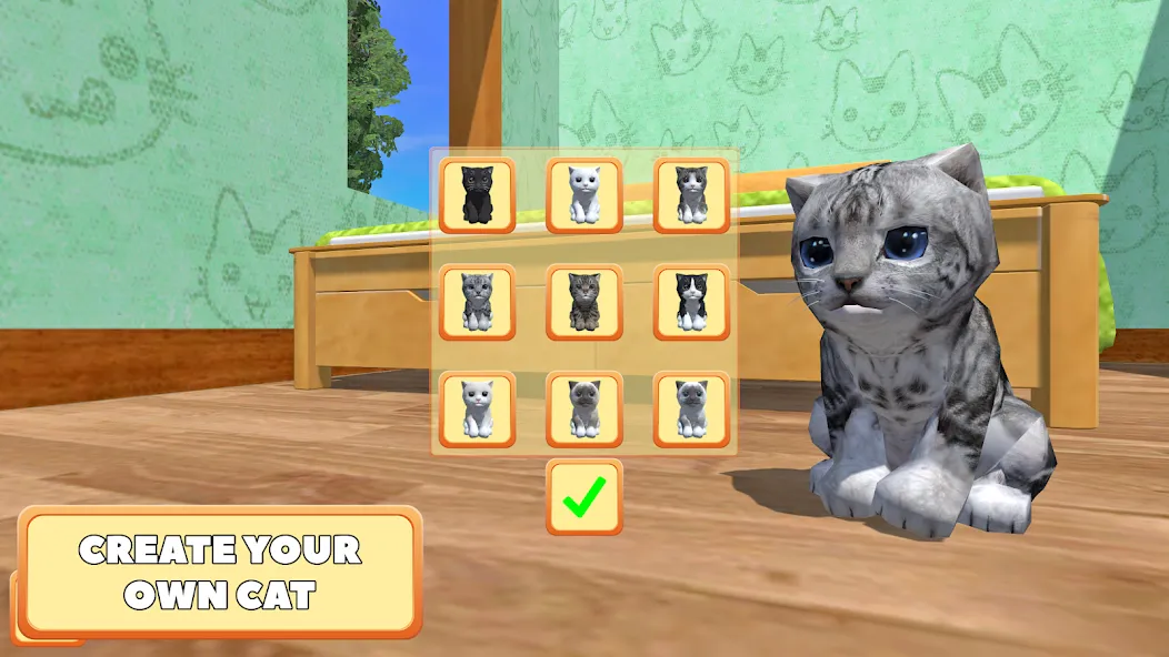 Cute Pocket Cat 3D - Part 2 (Сьют Покет Кэт 3Д) МОД/Взлом [Много денег, Монет и Все открыто] Screenshot 1