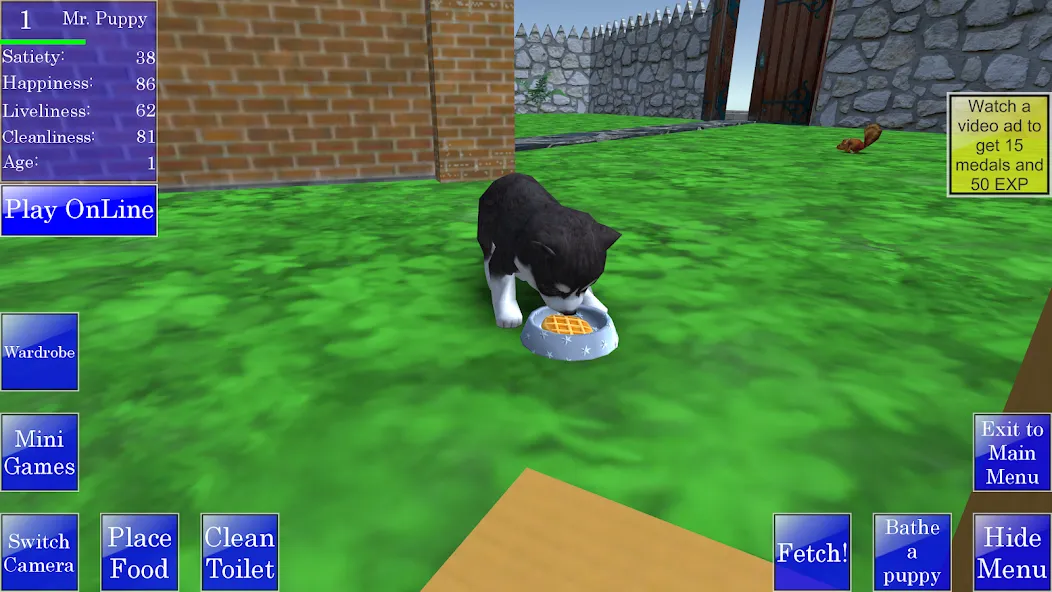 Cute Pocket Puppy 3D (Сьют Покет Паппи 3Д) МОД/Взлом [Все открыто, Дополнительные деньги и Меню MOD] Screenshot 1