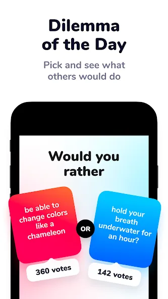 Dilemmaly - Would you rather? МОД/Взлом [Бесконечные деньги, Монеты и Мега MOD] Screenshot 4