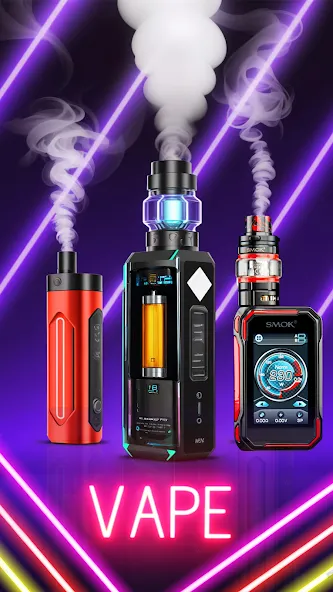 Virtual Vape Smoke Simulation (Виртуальное имитирование дыма от вэйпа) МОД/Взлом [Много денег, Монет и Все открыто] Screenshot 4