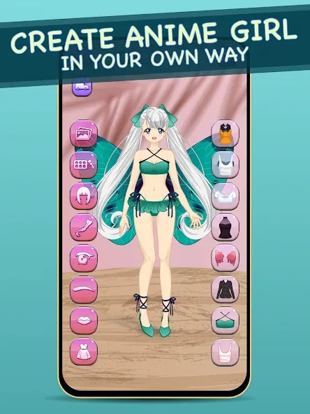 Anime Dress Up for Adults МОД/Взлом [Много монет, Открытые уровни и Мега MOD] Screenshot 2