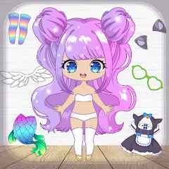 Скачать Chibi Dress Up Games for Girls Взлом (Все наряды открыты и без рекламы) на Андроид