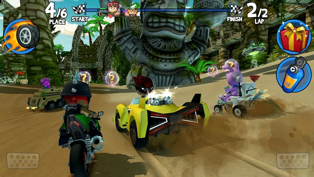 Beach Buggy Racing 2 (Бич Багги Рейсинг 2) МОД/Взлом [Бесконечные деньги, Монеты и Мега MOD] Screenshot 1