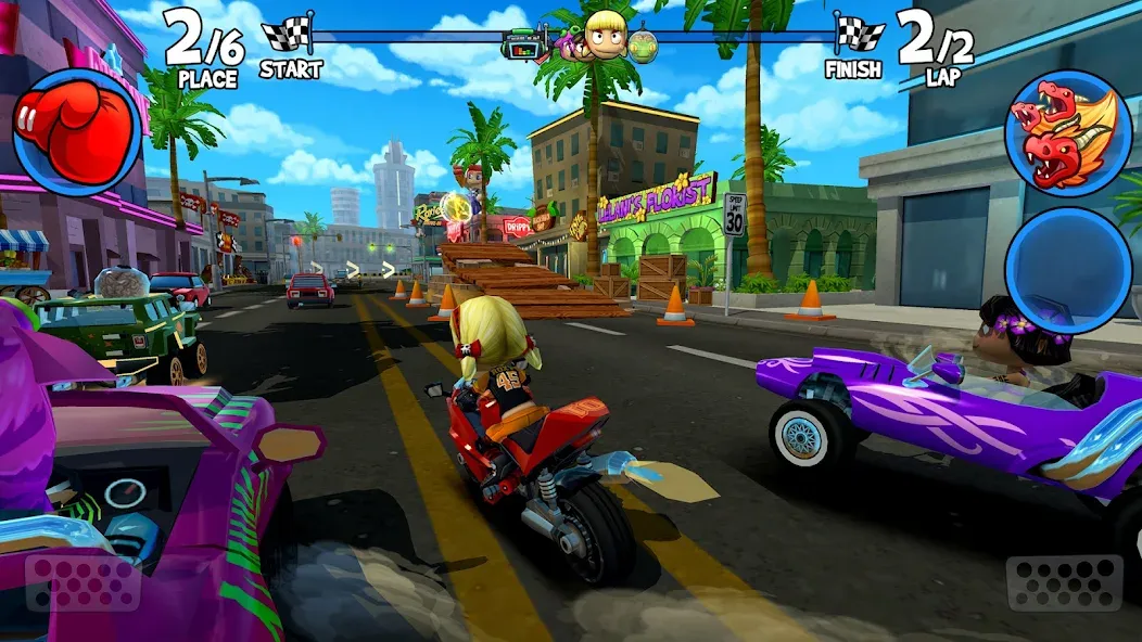Beach Buggy Racing 2 (Бич Багги Рейсинг 2) МОД/Взлом [Бесконечные деньги, Монеты и Мега MOD] Screenshot 2