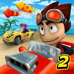 Скачать Beach Buggy Racing 2 Взлом на много денег и кристаллов на Андроид