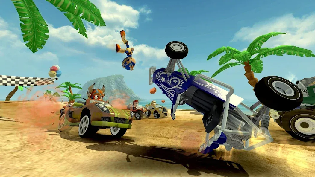 Beach Buggy Racing (Бич Багги Рейсинг) МОД/Взлом [Меню, Бесконечные монеты и Открытые уровни] Screenshot 4