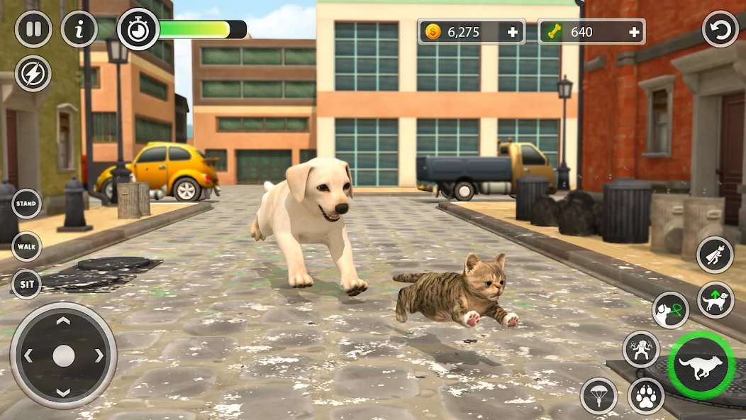 Dog Simulator Pet Dog Games 3D МОД/Взлом [Все открыто, Дополнительные деньги и Меню MOD] Screenshot 4
