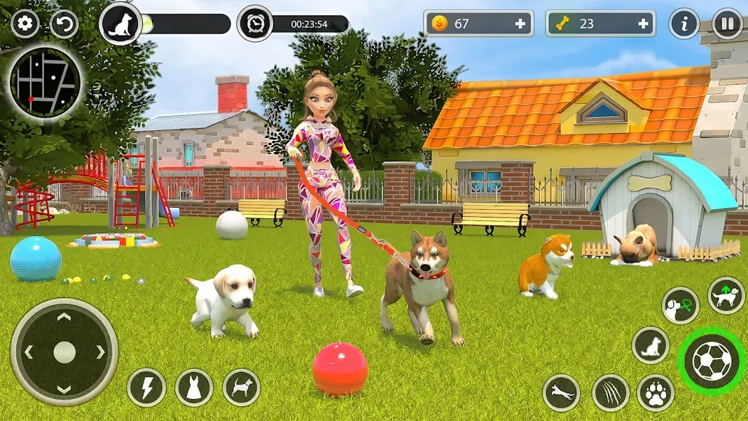 Dog Simulator Pet Dog Games 3D МОД/Взлом [Все открыто, Дополнительные деньги и Меню MOD] Screenshot 5