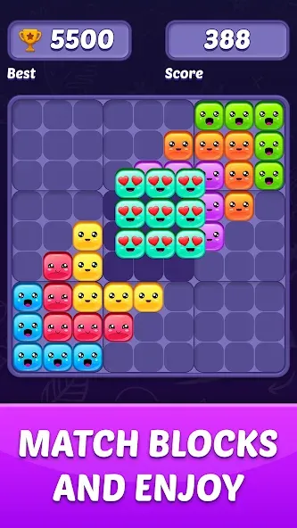 Block Puzzle Game (Блокголоволомка игра) МОД/Взлом [Все открыто, Дополнительные деньги и Меню MOD] Screenshot 1