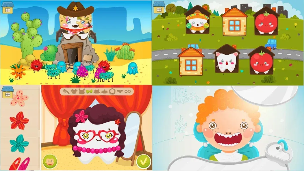Funny Teeth kids dentist care! МОД/Взлом [Деньги, Монеты и Меню MOD] Screenshot 4