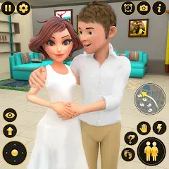 Скачать Взломанная The Mother Sim Life Mom Games на андроид с модом на много денег