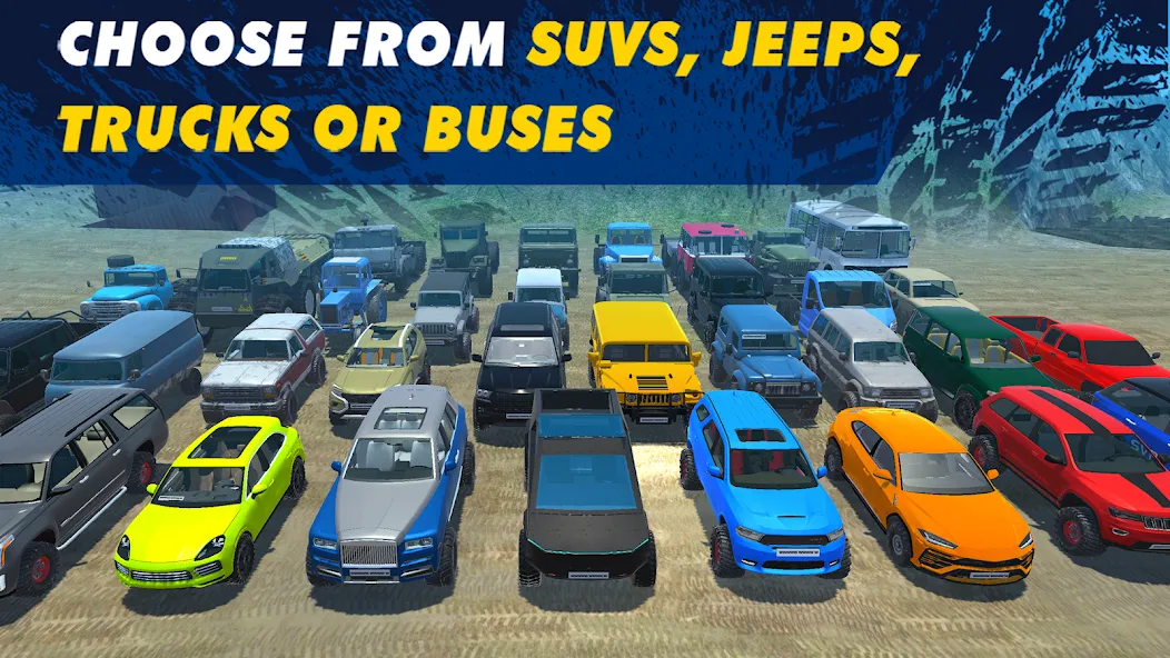 Offroad Simulator Online 4x4 (Оффроуд Симулятор Онлайн 44) МОД/Взлом [Деньги, Монеты и Меню MOD] Screenshot 1