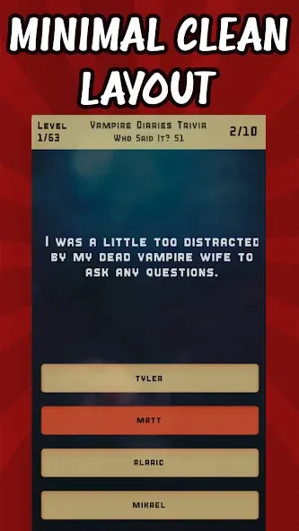 Vampire Diaries Quiz Trivia (Вампирские дневники викторина виктрия) МОД/Взлом [Бесконечные деньги, Монеты и Мега MOD] Screenshot 2