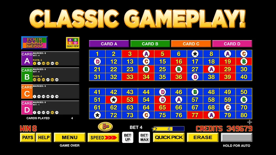 Keno Star - Multi Card Games (Кино Стар) МОД/Взлом [Меню, Бесконечные монеты и Открытые уровни] Screenshot 3