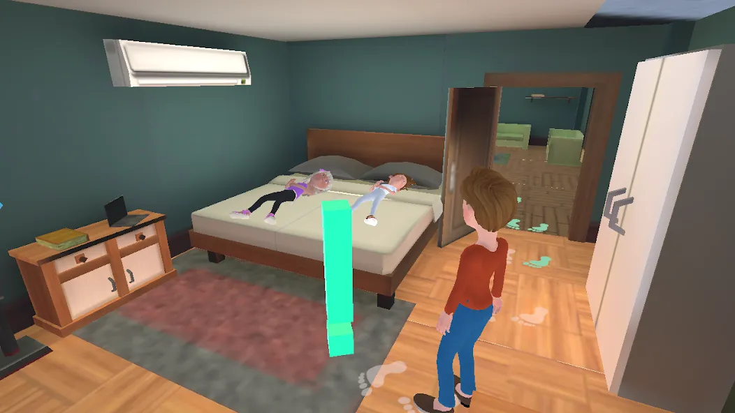 Super Dad Virtual : Happy Game МОД/Взлом [Много монет, Открытые уровни и Мега MOD] Screenshot 3