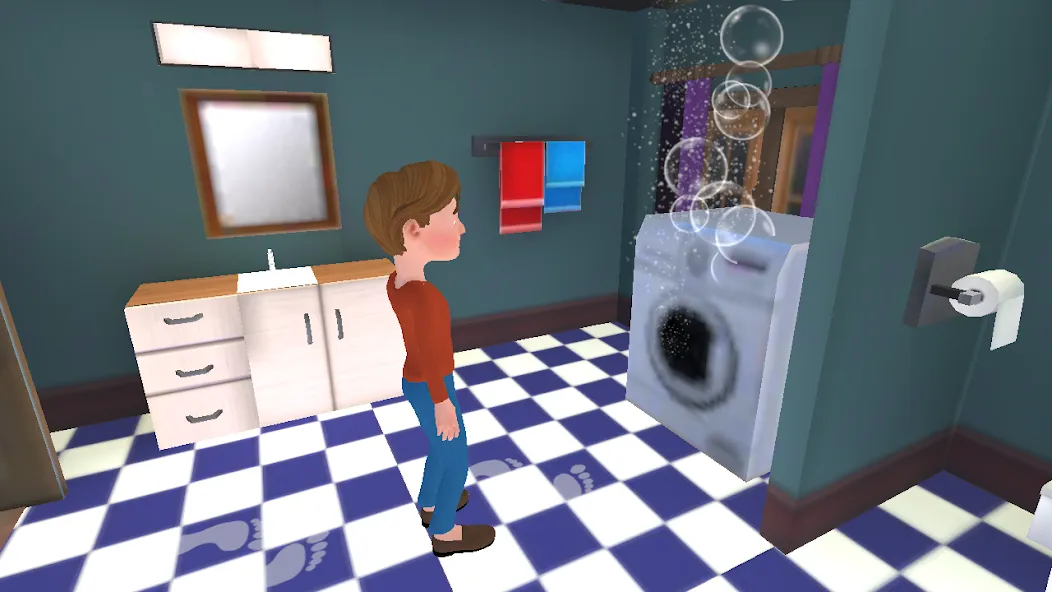 Super Dad Virtual : Happy Game МОД/Взлом [Много монет, Открытые уровни и Мега MOD] Screenshot 4