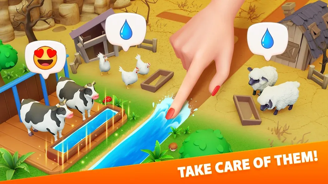 Klondike Adventures: Farm Game МОД/Взлом [Бесконечные деньги, Монеты и Мега MOD] Screenshot 1