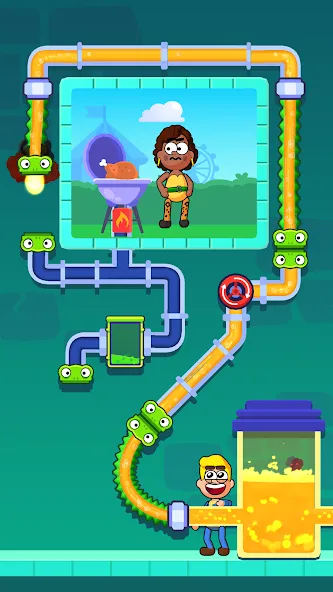 Flow Legends: Pipe Games (Флоу Легенды) МОД/Взлом [Меню, Бесконечные монеты и Открытые уровни] Screenshot 2
