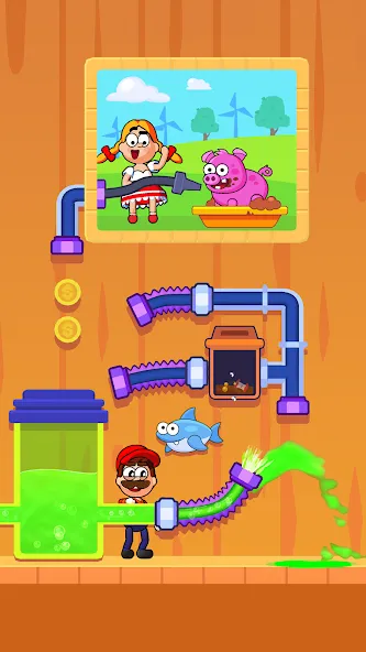 Flow Legends: Pipe Games (Флоу Легенды) МОД/Взлом [Меню, Бесконечные монеты и Открытые уровни] Screenshot 3