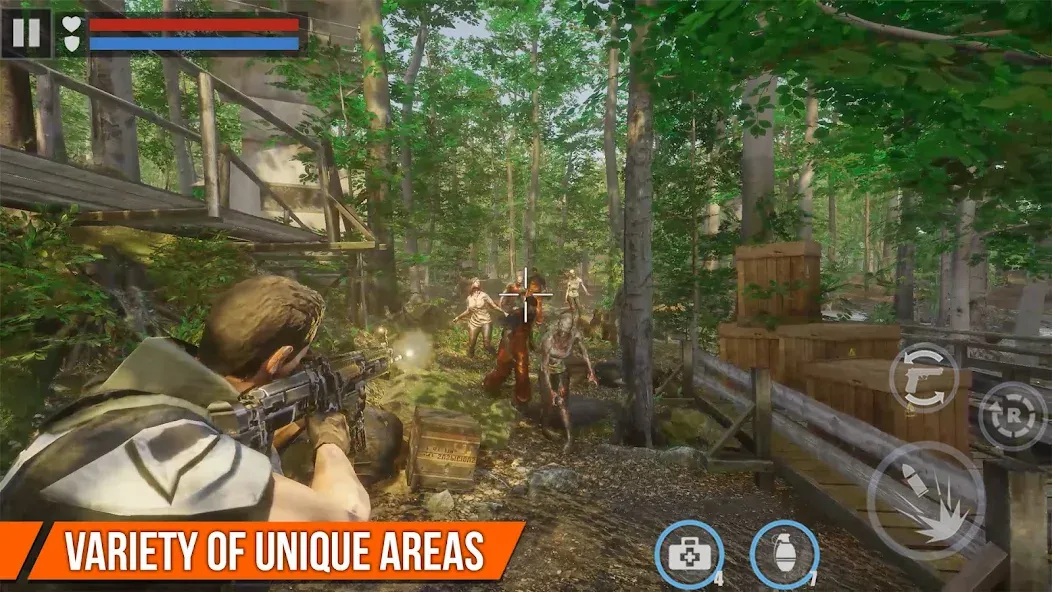 Dead Target: Zombie Games 3D МОД/Взлом [Меню, Бесконечные монеты и Открытые уровни] Screenshot 3