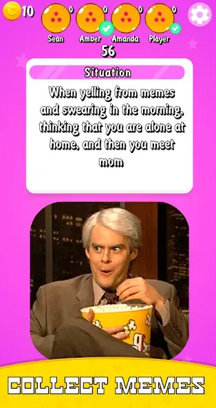 Meme Cards Collect Memes Game МОД/Взлом [Все открыто, Дополнительные деньги и Меню MOD] Screenshot 4