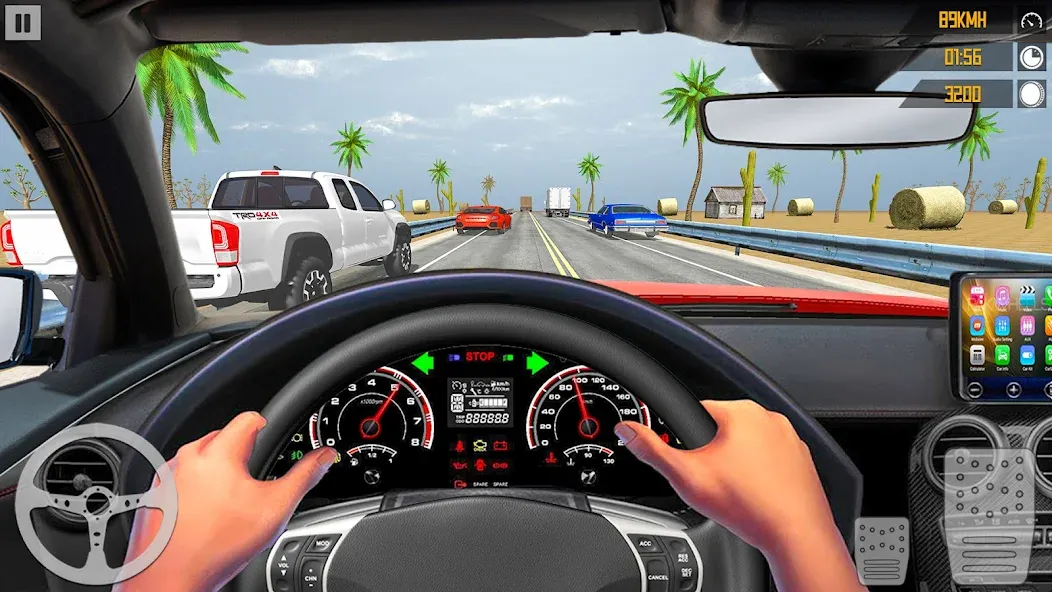 VR Traffic Racing In Car Drive (ВР Трафик Гонки на Автомобиле Вождения) МОД/Взлом [Меню, Бесконечные монеты и Открытые уровни] Screenshot 2