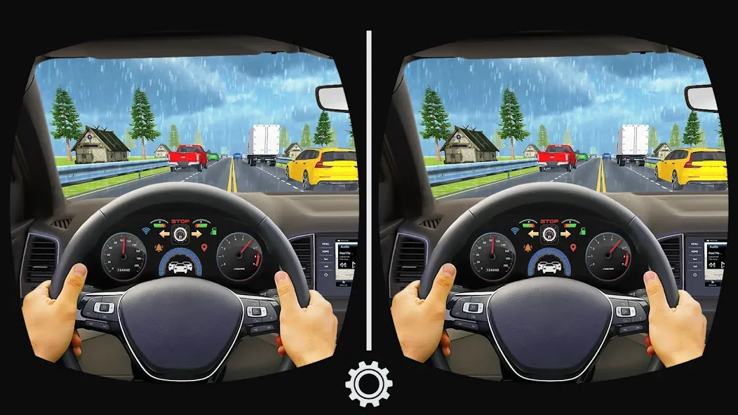 VR Traffic Racing In Car Drive (ВР Трафик Гонки на Автомобиле Вождения) МОД/Взлом [Меню, Бесконечные монеты и Открытые уровни] Screenshot 3