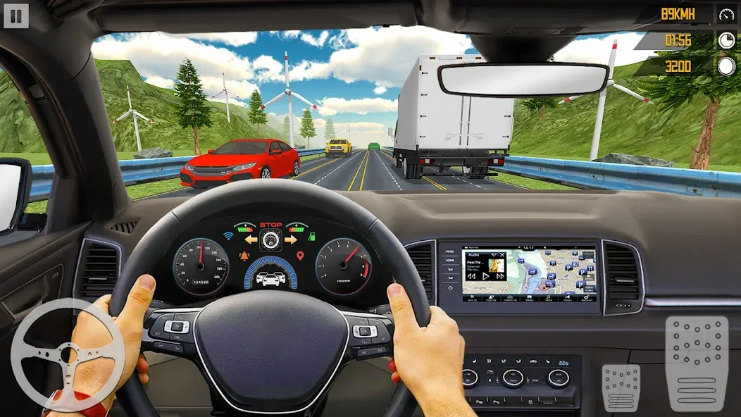 VR Traffic Racing In Car Drive (ВР Трафик Гонки на Автомобиле Вождения) МОД/Взлом [Меню, Бесконечные монеты и Открытые уровни] Screenshot 4